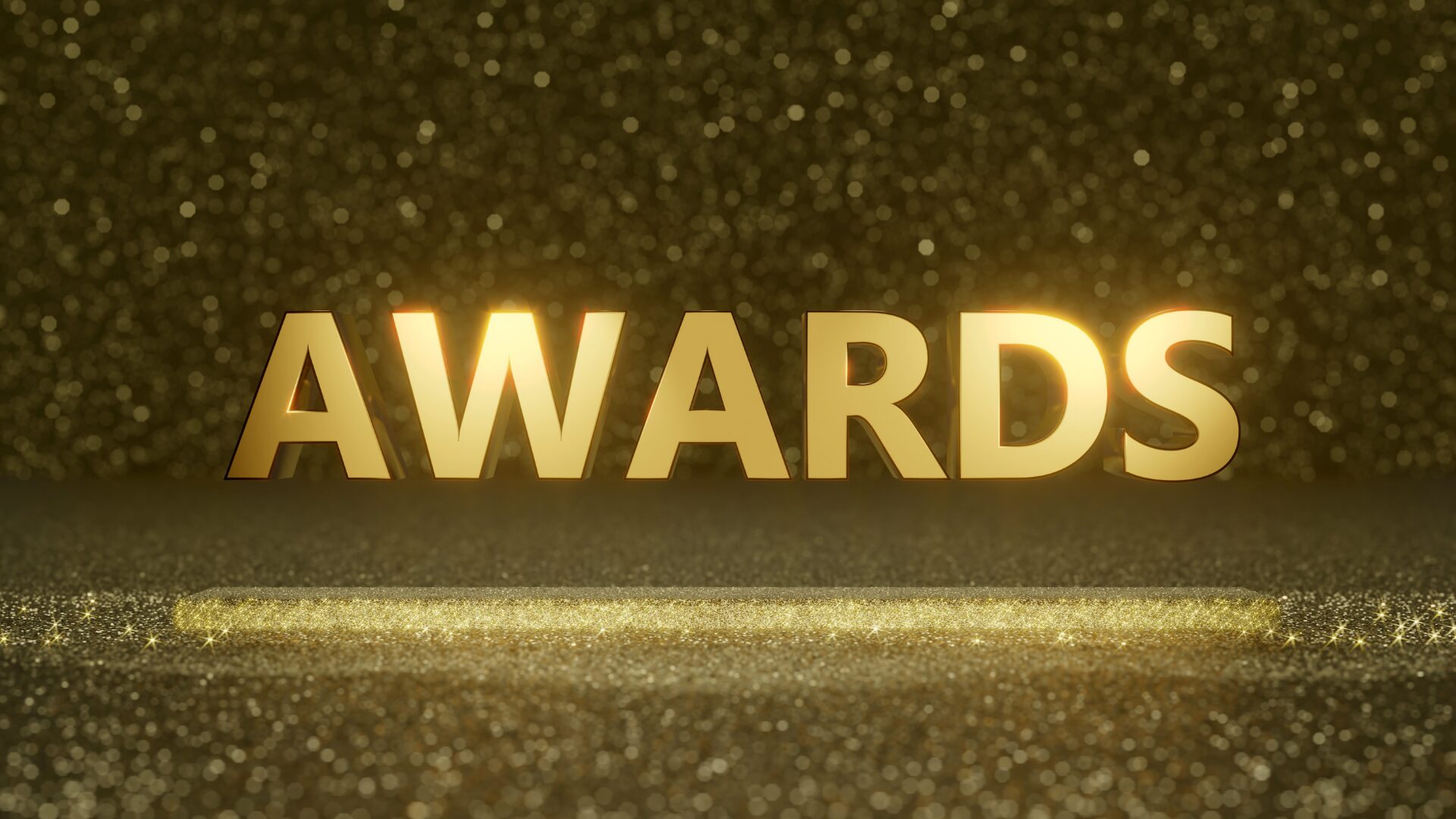 中央に『AWARDS』の文字が書いてある
